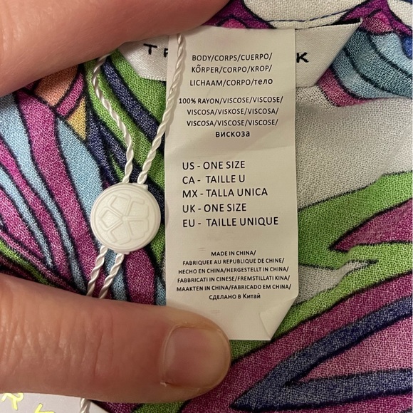 NWT Trina Turk Paradise Plume Kimono Cover Up - Picture 8 of 8